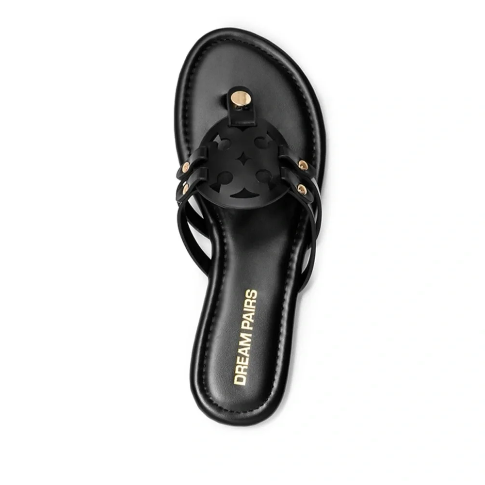 Dream Pairs Women’s Casual Strappy Flip-Flop Sandals - Picture 6 of 11